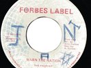 WARN THE NATION - THE PROPHET (Alric Forbes)Orig. Ja.