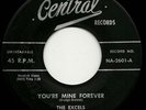 Excels 45 RPM on Central 1959 (Doo Wop) Hear it