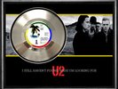 U2 - I STILL HAVEN'T FOUND WHAT I'M LOOKING FOR - FRAMED 'SILVER' 45rpm  RECORD