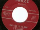 Rare early Detroit Soul 45: J. J. Barnes & Del-Fis Won’t You Let Me Know – Kable
