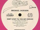 MICHAEL JACKSON-DON'T STOP TILL YOU GET ENOUGH  **NM PROMO 12