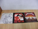 METALLICA 3 LP KILL 'EM ALL MASTER OF PUPPETS ...AND JUSTICE FOR ALL VINILE 33