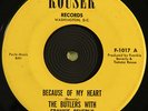THE BUTLERS WITH FRANKIE BEVERLY - Because Of My Heart  ROUSER  NORTHERN SOUL 45