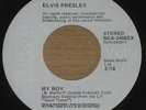 ELVIS PRESLEY : My Boy / Loving Arms - very rare 1974 grey label export-only 7