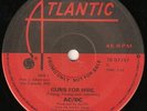 AC/DC -Guns For Hire- 1983 CANADIAN Atlantic/WEA PROMO 45  Canada 