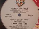 PROMO* Nicolette Larson - Lotta Love *JIM BURGESS REMIX* Cosmic Rock *SCARCE*