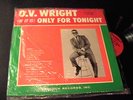 O.V. Wright LP BACKBEAT PROMO (If It Is) Only For Tonight RARE SOUL LP-61