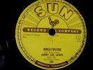 Jerry Lee Lewis - Breathless / Down The Line  - Sun Records 78 Original Single