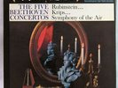 ARTUR RUBINSTEIN: The Five Beethoven Concertos 5xLP Box Set w/bklt SHADED DOG