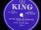 78 RPM  RECORD LITTLE WILLE JOHN KING # 4935 FEVER  /LETTER FROM MY DARLING