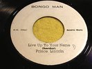 PRINCE JAZZBO.LITTLE JOE/LIVE UP TO YOUR NAME.BONGO MAN.B.M.0027