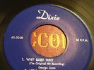 George Jones 45 DIXIE EP 1956 Honky Tonk Country 3 45s Leon Payne 504, 505 506,