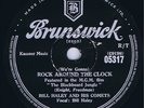 BILL HALEY & HIS COMETS - ROCK AROUND THE CLOCK on BRUNSWICK 05317 78rpm