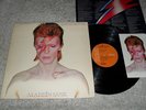 DAVID BOWIE - ALADDIN SANE Lp - 1973 ORIGINAL w/ FAN CLUB FLYER & INNER SLEEVE