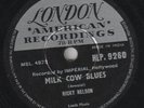 Ricky Nelson - Milk Cow Blues/You Are The One And Only (Indian Pressing) 78Rpm