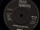 IRON MAIDEN women in uniform/invasion EMI 5105 rare black label 1980 7