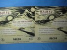 *DECCA LXT 2721/2 *ORANGE/GOLD* BRUNO WALTER* MAHLER DAS LIED VON DER ERDE