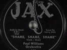 Hear 78 rpm Blues / R&B Jump LARRY DALE Shame, Shame, Shame JAX 313   E+