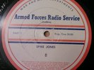 Vintage Spike Jones Armed Forces Radio Services 16
