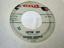 ROCK A BILLY  45 RPM   ROCKIN RONALD & THE REBELS  ON END  LABEL RECORD