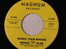 rare Soul Blues 45 MODEL T SLIM shake your boogie MAGNUM Hear
