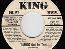 MOON MULLICAN - King 1421 (bio DJ) - Yearning (Just for You) - 1955 INST 45 VG+
