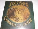 RUSH - CARESS OF STEEL - LP SLEEVE (SIGNED)