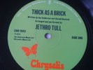 JETHRO TULL Thick As A Brick 1972 UK CHRYSALIS 1st WHITE i PRESS EX+