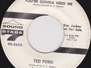 NORTHERN SOUL 45 RPM - TED FORD on SOUND STAGE 7 RECORDS