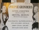 CORPSE GRINDERS RITES, 4 WHITES WHIPLASH 45-102 WRAPAROUND SLEEVE NEW YORK DOLLS
