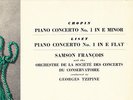 33CX 1238 UK B/G SAMSON FRANCOIS - CHOPIN & LISZT - FIRST PIANO CONCERTOS