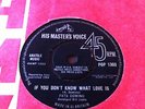 FATS DOMINO:IF YOU DON'T KNOW WHAT LOVE IS,1964,HIS MASTERS VOICE,RARE R&B,EX