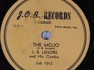 Hear R&B Blues 78 rpm J.B. LENORE The Mojo J.O.B. Records 1012