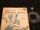 Original Rare Eartha Kitt 1957 Rca Christmas 45 And Picture Sleeve  Santa Baby