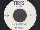 Teen Doo Wop 45:  MISFITS  Please Believe Me // SUPER RARE TEXAS WHITE DOO WOP