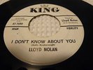 LLOYD NOLAN Rare Northern Soul I Don't Know About You Near Mint KING 5680 Promo