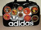 Northern soul Adidas bag with rare original patches,wigan casino,torch.