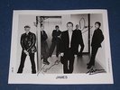 JAMES SIGNED PROMO PRESS PHOTO (THE SMITHS, STONE ROSES, HAPPY MONDAYS, OASIS)