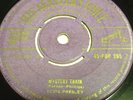 Elvis Presley UK HMV 45 Replaceable Centre Gold Letters Mystery Train/Love Me