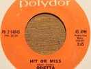 Odetta 70s Funky Soul 45 on Polydor   Hit Or Miss / Take Me To the Pilot