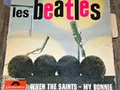 LES BEATLES FRENCH POLYDOR 21914 LES MICROS RARE FIRST PRESS languette