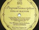 VICTOR PROGRAM TRANSCRIPTION Paul Whiteman & Orchestra Mildred Bailey L-16002