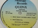 QUONX - LETS DANCE / MANY MANY RHYMES AWAY RARE RANDOM RAP 12