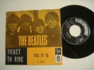 Beatles 45.....Ticket to ride    ))))) Rare NORWAY 7