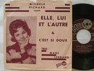 MICHELE RICHARD Elle, lui et l'autre POP FRENCH Picture sleeve CANADA QUEBEC 45