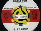 U.B.'s Group SNEAKY PETE / PERCUSSIVE WOMAN Warner Bros 5271 DJ Tittyshaker