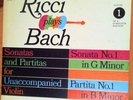 RUGGIERO RICCI violin BACH Sonatas & Partitas DECCA  gold label 3LPs