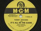 Rare Pop 78 - Tommy Edwards - It's All In The Game - MGM # 11035 - M-