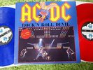 Ac/dc rock n roll devil color vinyl 2 lp live record RARE no promo