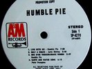RARE 1970 WHITE LABEL PROMO   HUMBLE PIE   HARD BLUES  FRAMPTON MARRIOT ROCKER